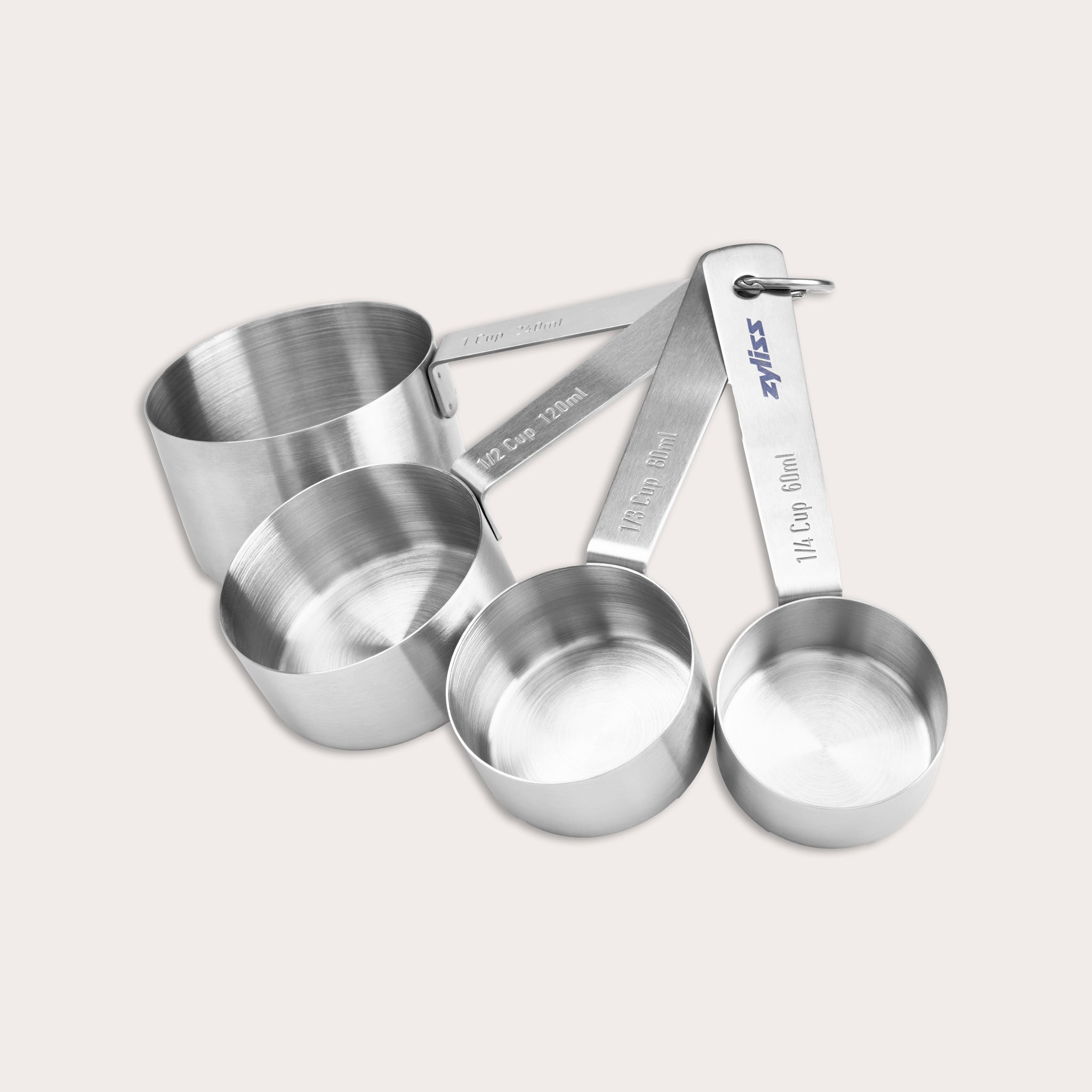 Zyliss Stainless Steel Measuring Cups – Essential Kitchen Tools