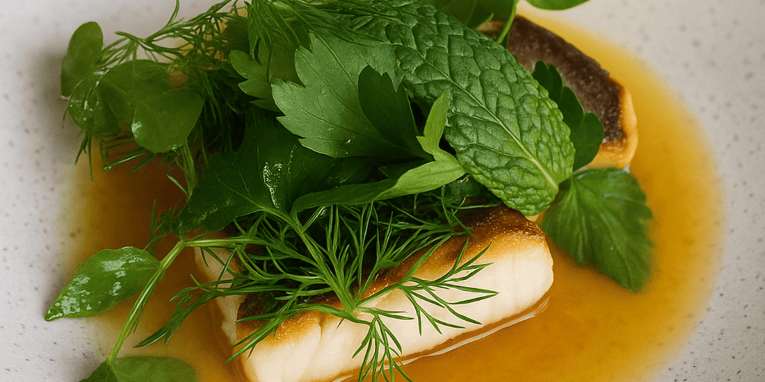 Matt Landmark's Fish with Herb Salad