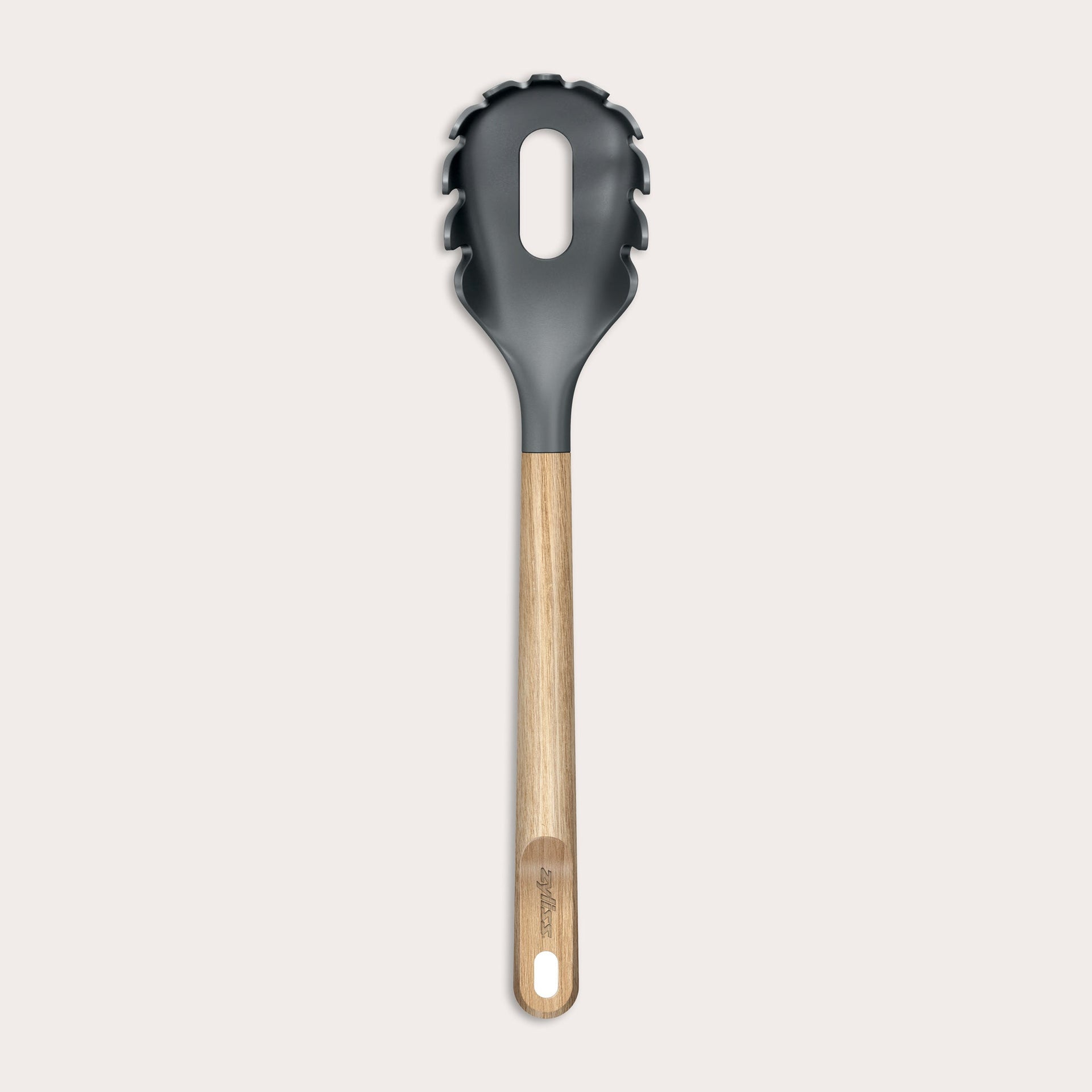 Oak Wood Spaghetti Server