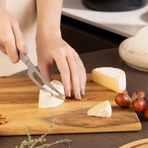 Zyliss Signature Soft Cheese Knife 109mm/4.3in — in use