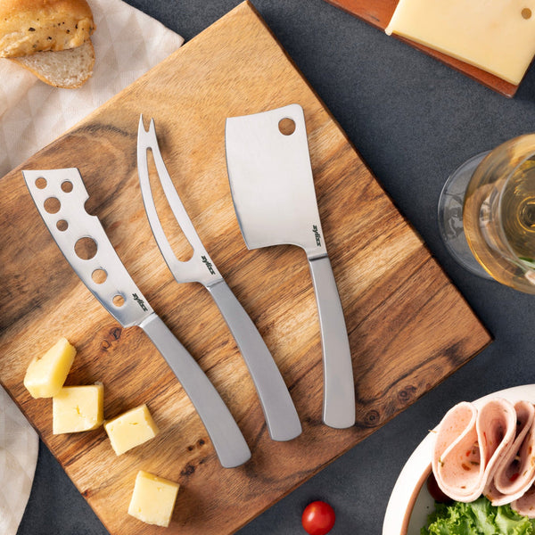 Zyliss Signature 3 Piece Cheese Knife Set — lifestyle