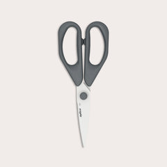 The Zyliss Household Scissors Basic features black handles and stainless steel blades, displayed on a plain white background.