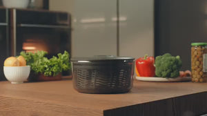 Easy Spin Salad Spinner Stainless Steel