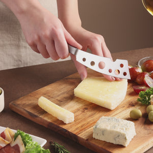 Zyliss Signature 3 Piece Cheese Knife Set — in use